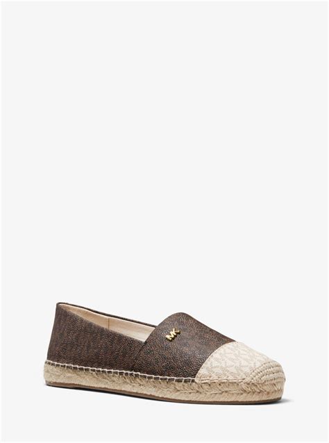 michael kors kendrick two-tone logo slip-on espadrille|kendrick espadrille.